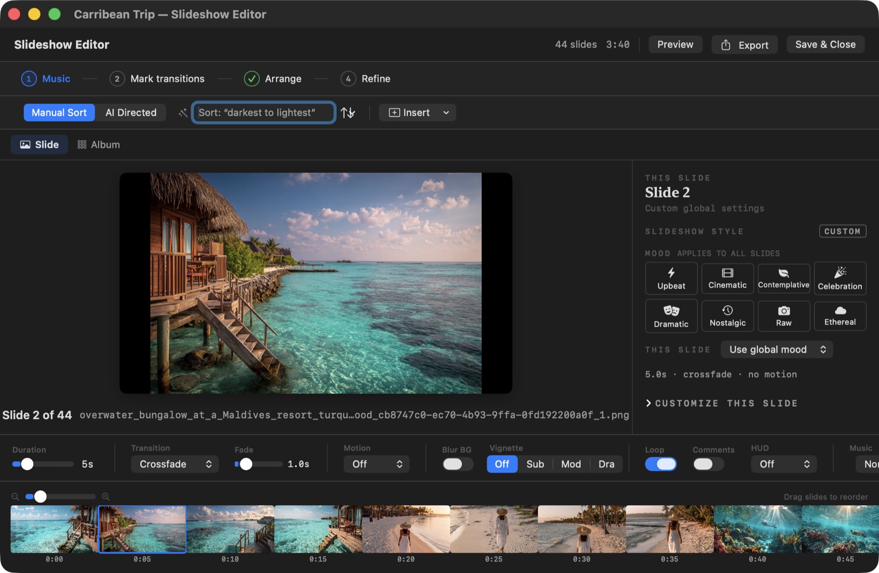 Muninn slideshow studio editor